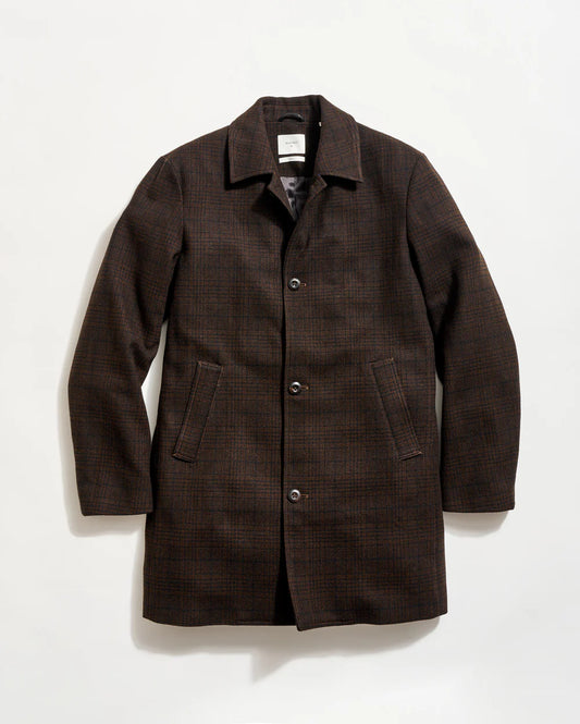 PLAID COOPER OVERCOAT 100925