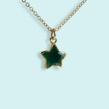 GREEN ONYX STAR NECKLACE