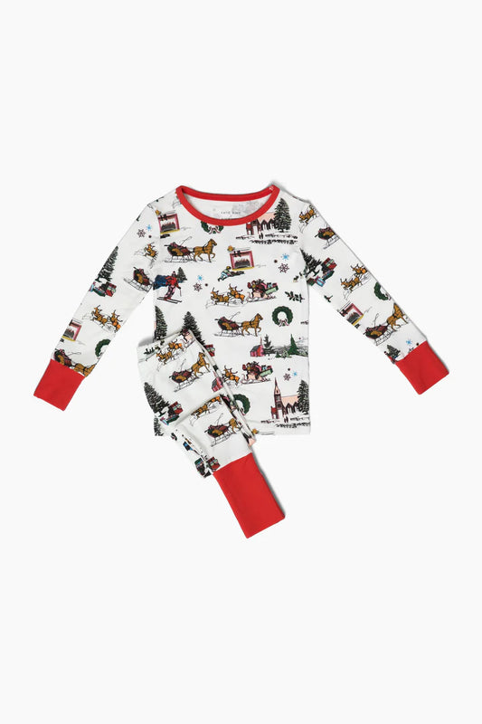 HOLIDAY TOILE KIDS PJ SET 111825