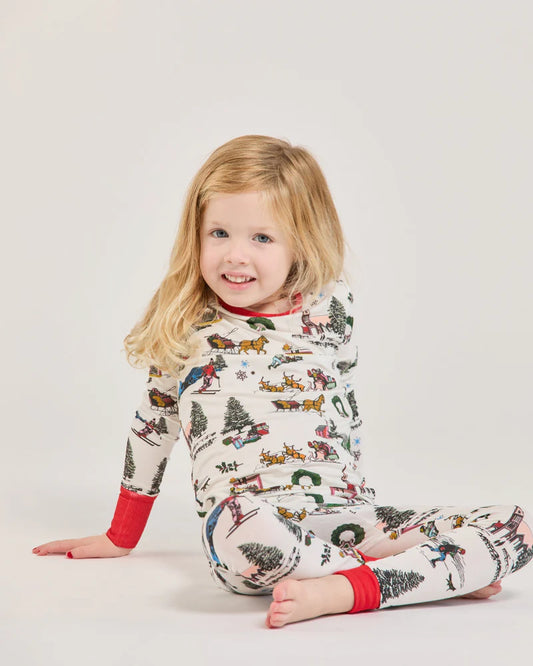 HOLIDAY TOILE KIDS PJ SET 111825