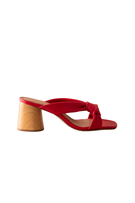 LEXIE WOOD HEEL SANDAL