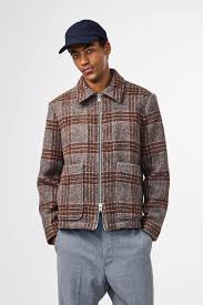 GAEL CHECKERED WOOL JACKET 110624