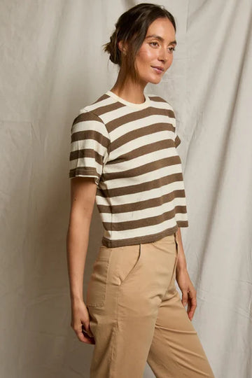 LAINEY STRIPE BOXY TEE 030526