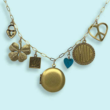 LOVE & LUCK CHARM NECKLACE