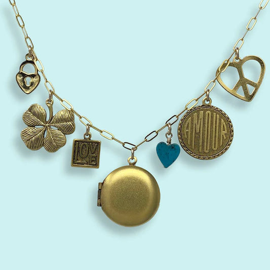 LOVE & LUCK CHARM NECKLACE