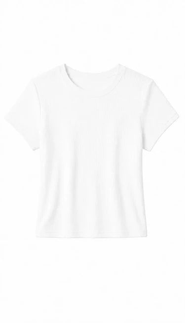 MACY RIB FITTED TEE