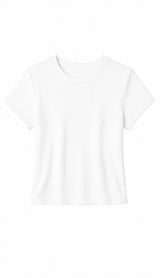 MACY RIB FITTED TEE