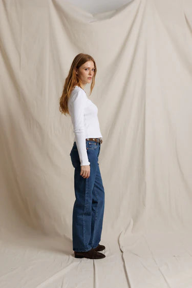 MARCELA COTTON RIB LS