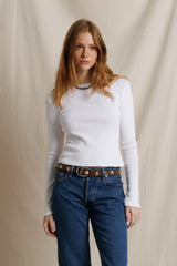 MARCELA COTTON RIB LS