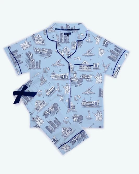 TOILE PAJAMA PANTS SET