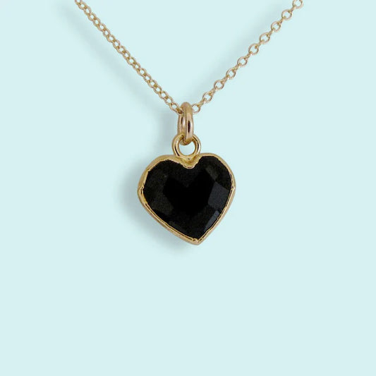 ONYX HEART OF STONE NECKLACE