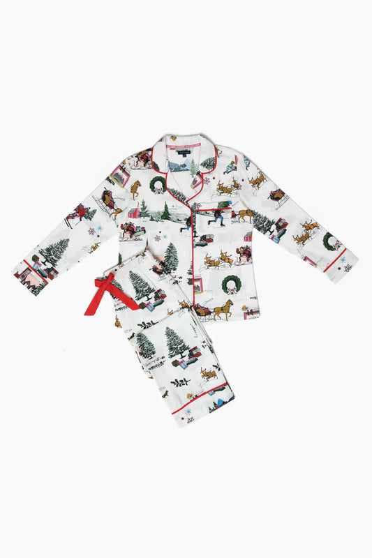 HOLIDAY TOILE MENS PAJAMA SET 111825