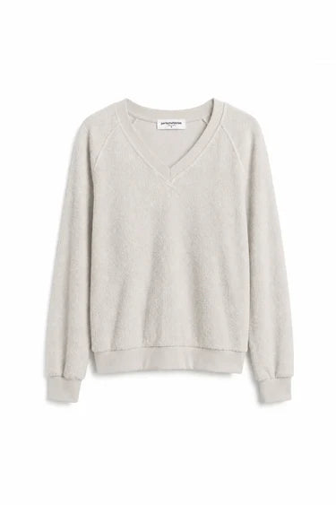 ZIGGY REVERSE FLEECE V NECK